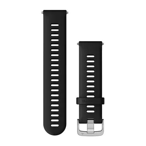 Garmin quick release-armband 22 mm, svart silikon
